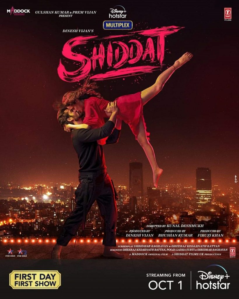 Shiddat 2021 Hindi Romance Movie Review
