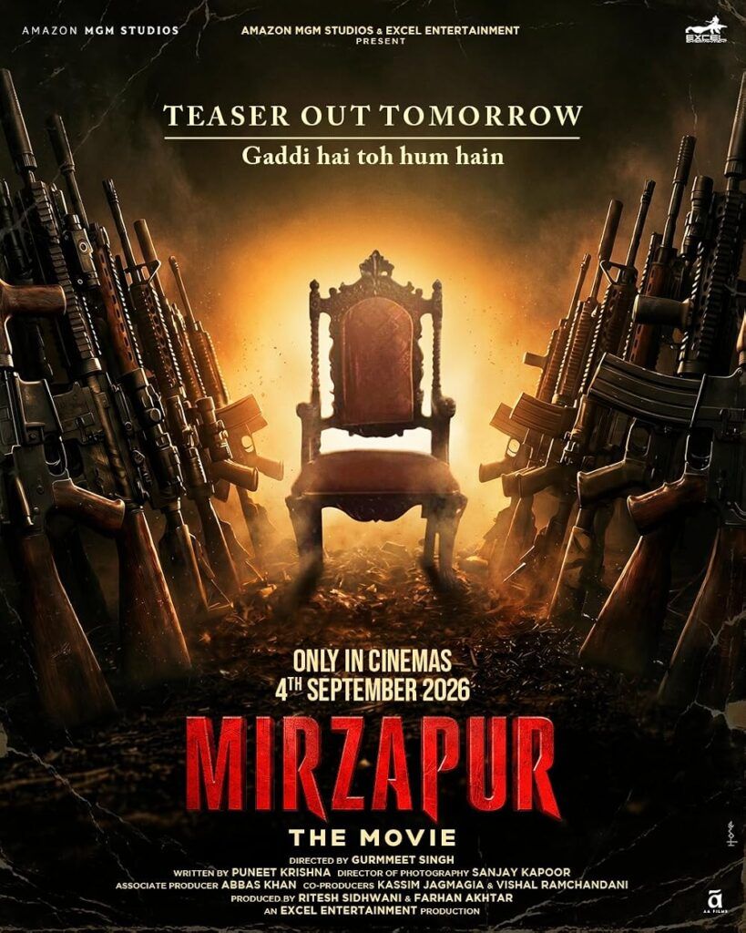 Mirzapur The Movie 2026 Action Crime Drama Thriller Hindi Movie